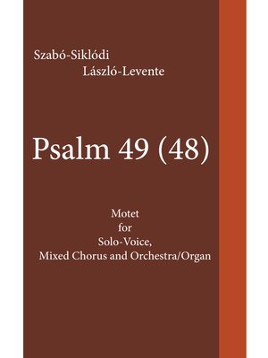 cover image of Psalm 49 (48)